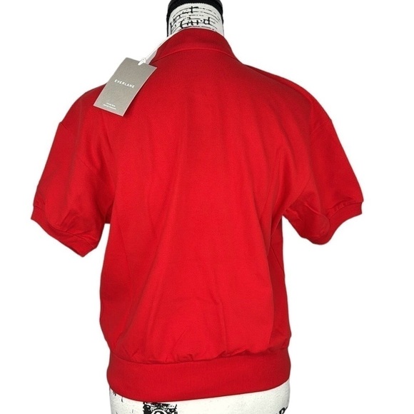 NWT Everlane Pique Organic Cotton Polo in Goji Berry Size Small - Picture 5 of 13